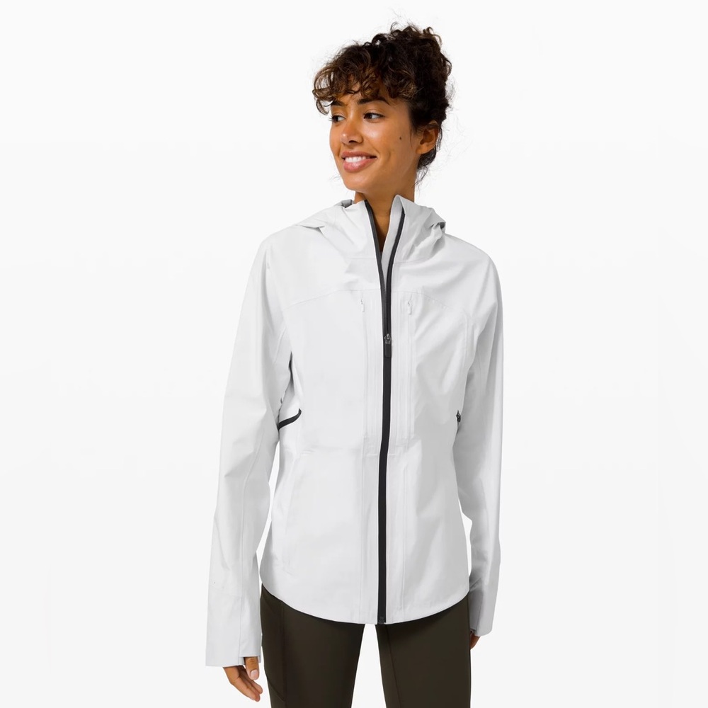 Lululemon Break a Trail Running Jacket Size 6 Opal Silver
